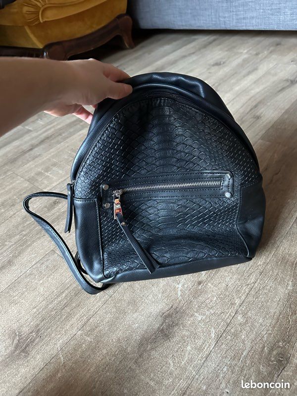 Cuir Noir Sac A Dos Simili Cuir Sac à Dos Simili Cuir Noir Femme