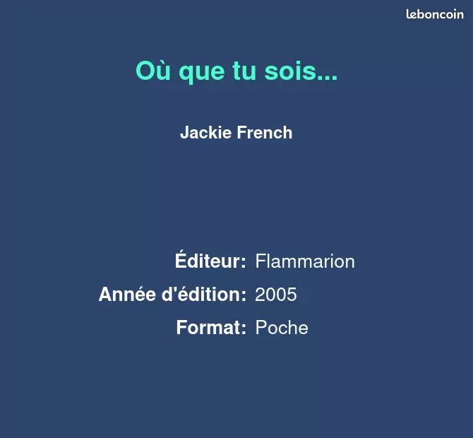 Où que tu sois... - Jackie French et Luc Rigoureau (image 2)