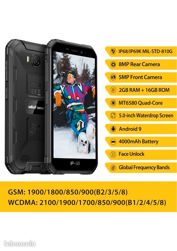 Ulefone X6 (2022) Smartphone Incassable neuf sous blister (image 6)