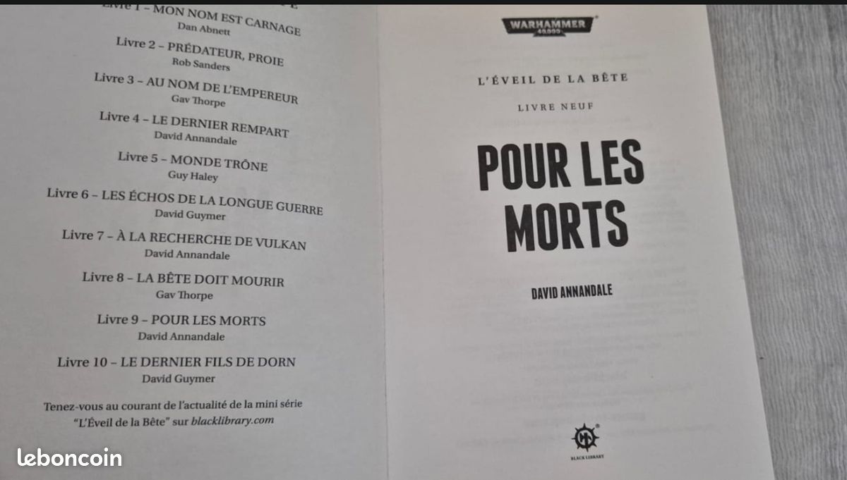 Pour les Morts David Annandale Warhammer 40K L'Éveil de la Bête Tome 9 (image 6)