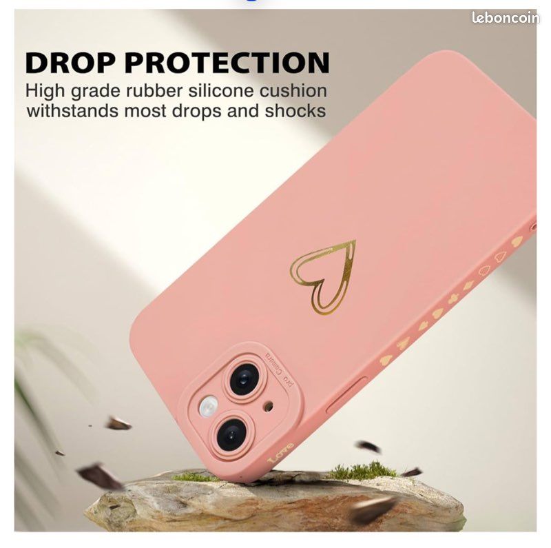 Ownest Compatible Avec IPhone 15 Pro Max - Joli Nœud Rose 3D Fin Et Transparent - Design Esthétique - Pour Femmes Et Filles - Coque De Protection Scintillante Pour IPhone 15 Pro