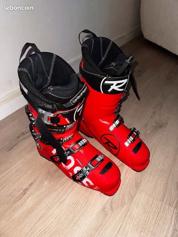 chaussures de ski ROSSIGNOL ALLSPEED 120 RTL, RED/black, CUSTOM OPTI SENSOR, CUFF adj., FLEX adj