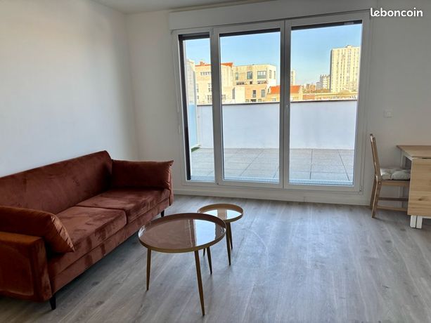 Appartement 50m2 + 20 m2 de terrasse - Mairie d’Aubervilliers