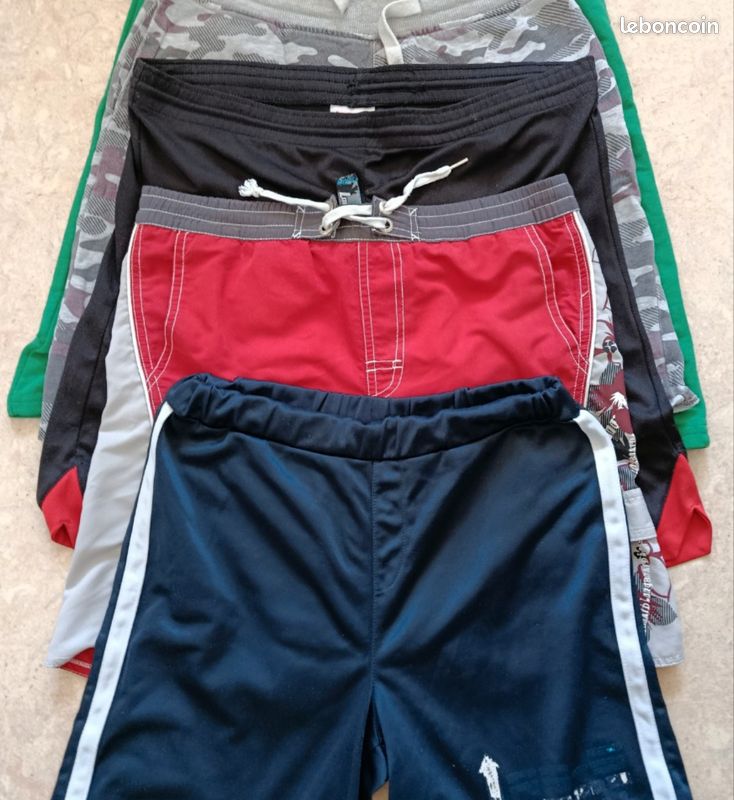 Short De Sport Spyder Garçon - Taille L (14) - Orange/Noir/Gris - Très Bon état