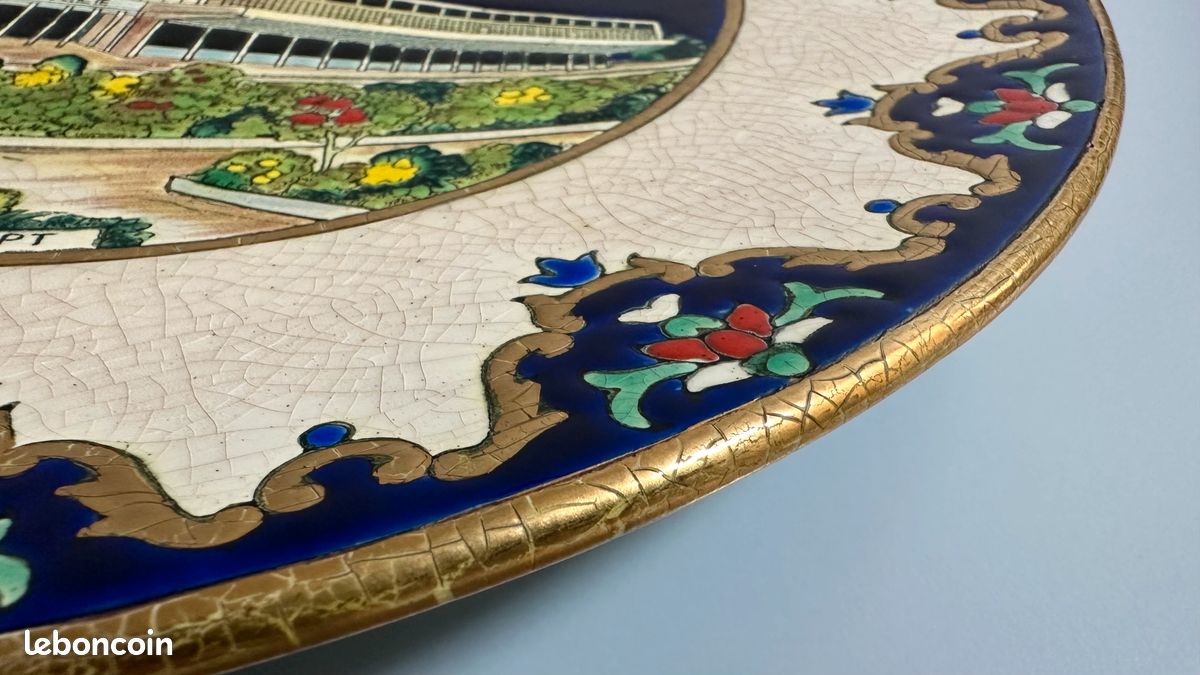 Plat décoratif Emaux de Longwy - Décoration