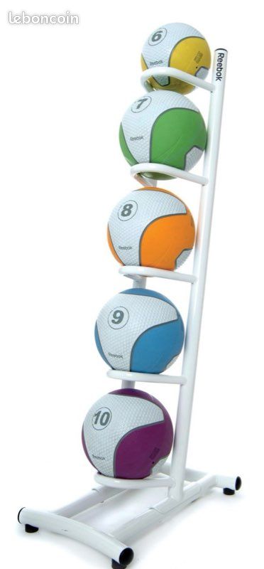 Support mural pour 4 grandes balles | Support de rangement robuste pour