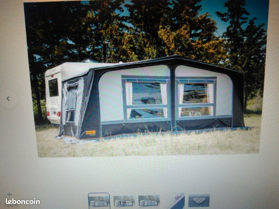 Caravane Tabbert Puccini avec hangar de stockage 5 m x 8 m en pvc (image 3)