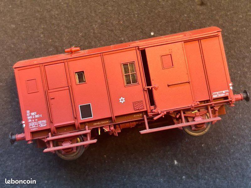 Fourgon HO POCHER Illinois Central 99287 - Échelle HO - Excellent État Vintage