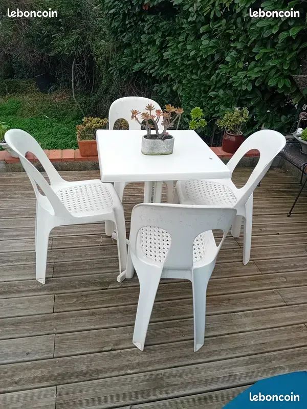 Grand patio Ensemble de Mobilier d'extérieur, 4 PC, Chaises du Porche