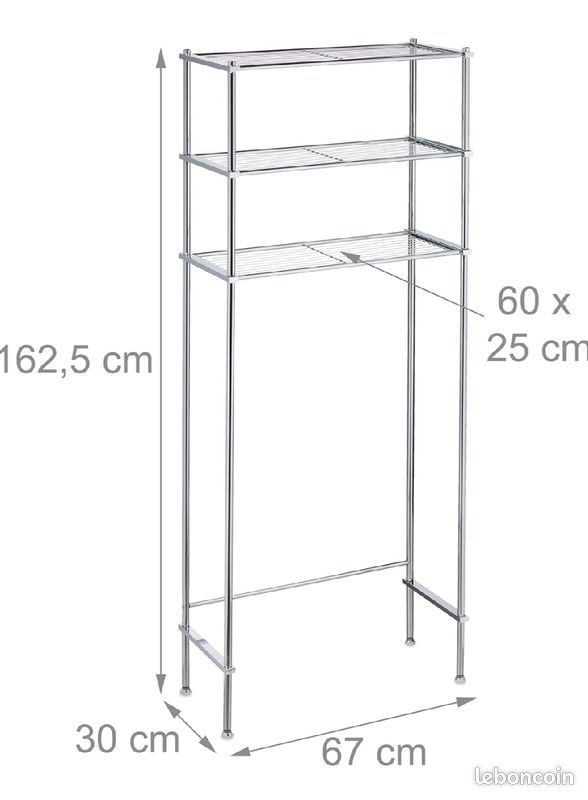 Etagère de Machine à Laver WC SDB en métal (image 2)