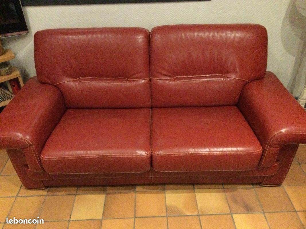 Canapé cuir (image 1)