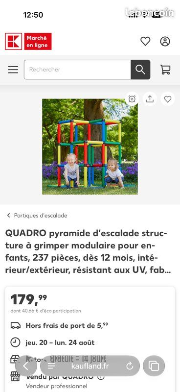 QUADRO pyramide d'escalade structure à grimper (image 2)