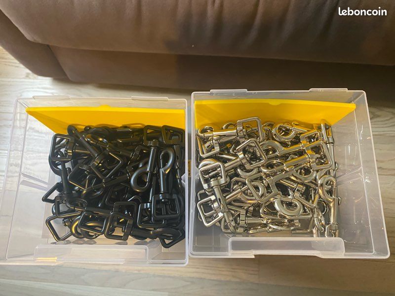 Mousquetons, boucles clips et anneaux en D NEUFS (image 1)