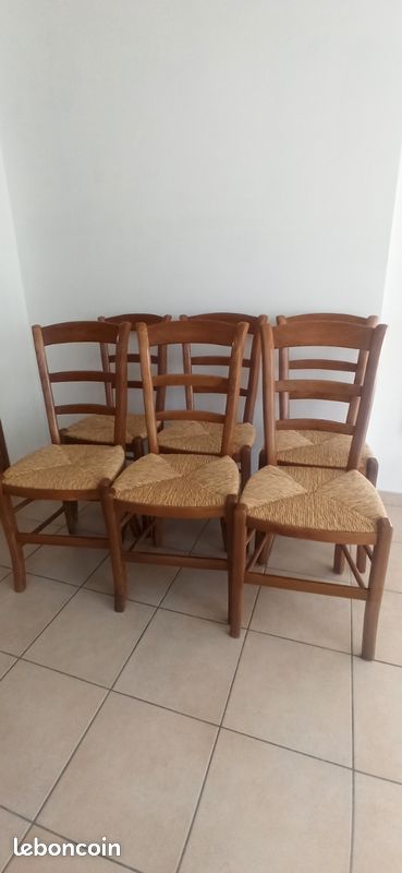 6 chaises en chêne (image 1)