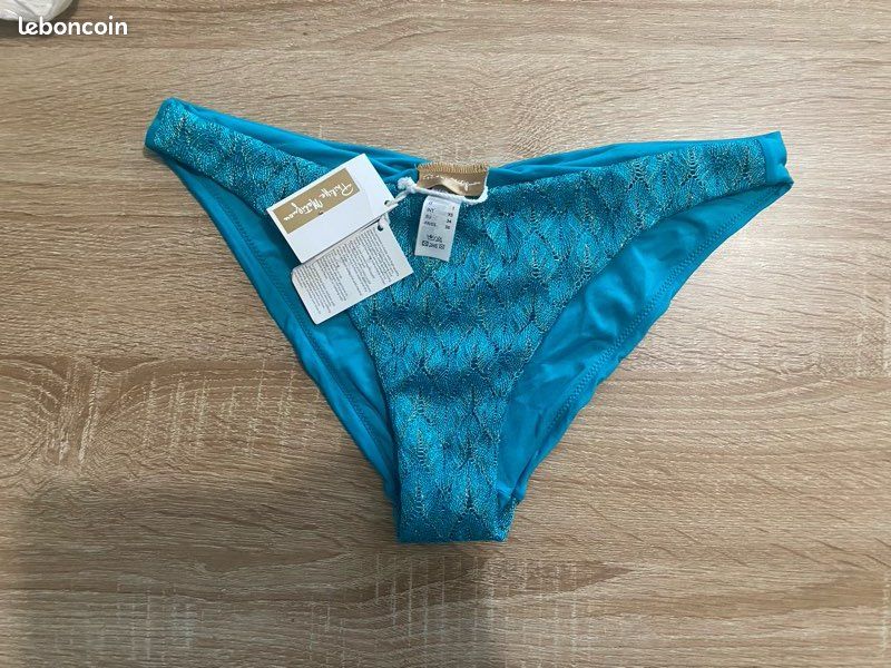 Bas de maillot bleu taille S neuf étiquette Philippe matignon (image 1)