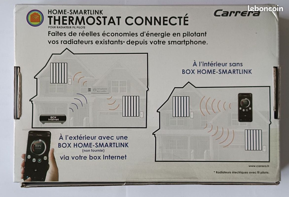 2 Thermostats connectés avec Box domotique Carrera (image 2)