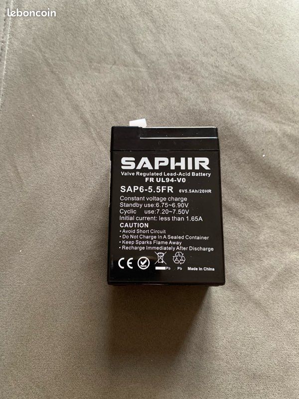 Batterie 6 V Neuve Pour voiture ou quad électrique Erreur d’achat (image 1)