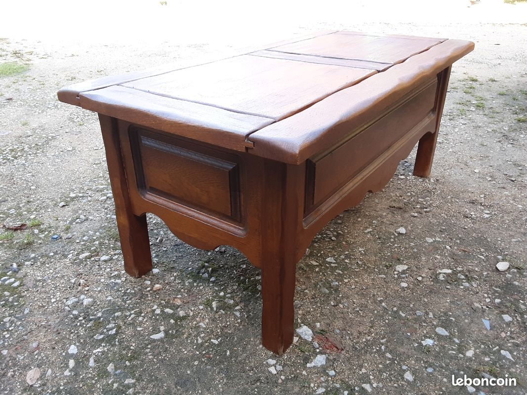 Table basse-coffre rustique (image 2)