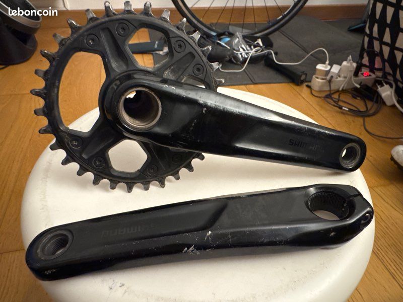 Pédalier VTT Shimano deore xt 3x10 v 165mm - Équipements vélos