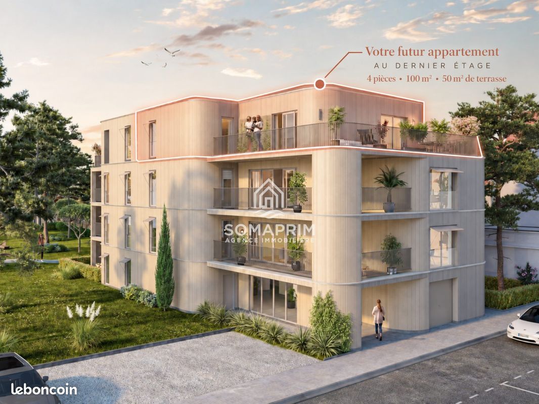 Appartement 4 pièces 100 m² · à Le Touquet-Paris-Plage · 100 m² · 1 495 000 €