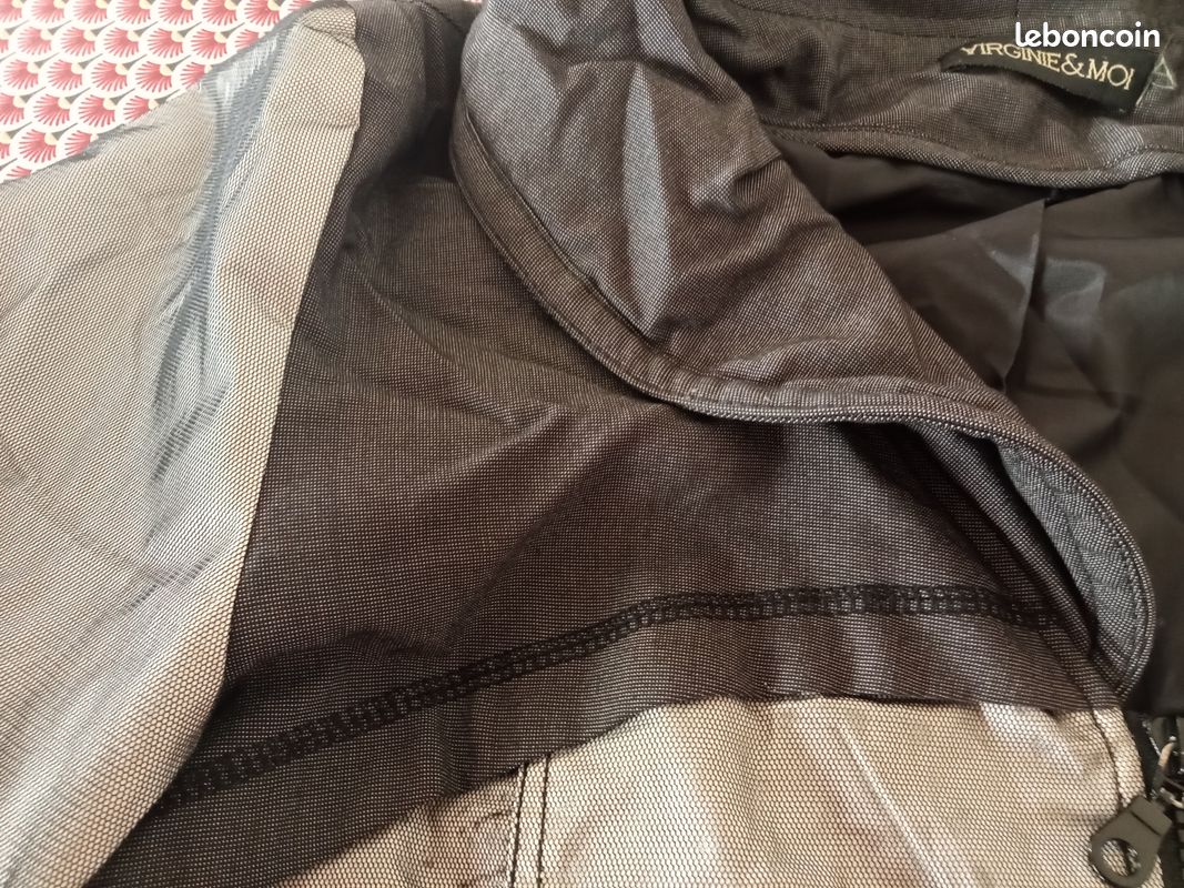 Manteau VIRGINIE ET MOI taille 40 gris et noir (image 6)