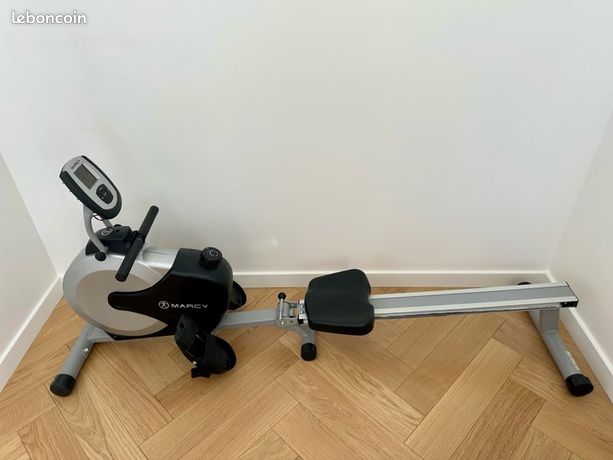 Rameur Marcy RM413 Pliable - Résistance Magnétique, 8 Niveaux, 4kg Volant, Neuf