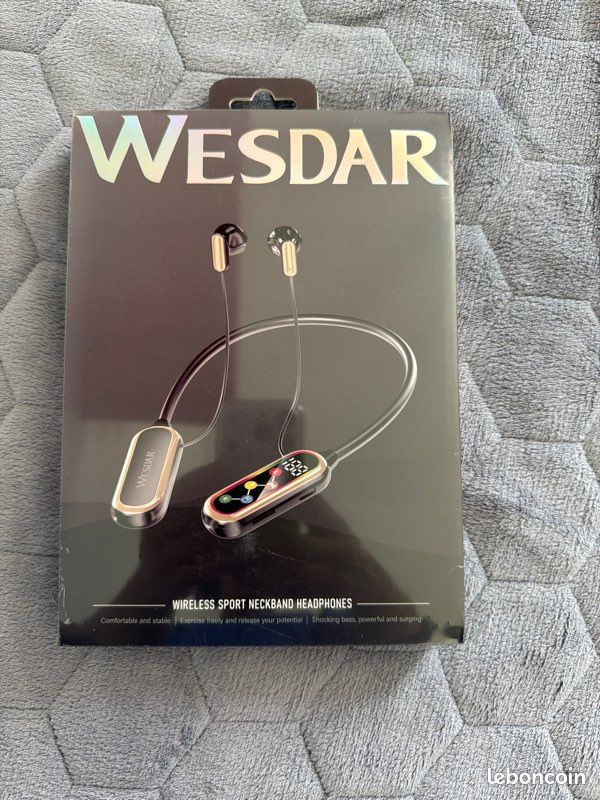 Casque Bluetooth WESDAR Sport – Neuf, jamais utilisé (image 2)