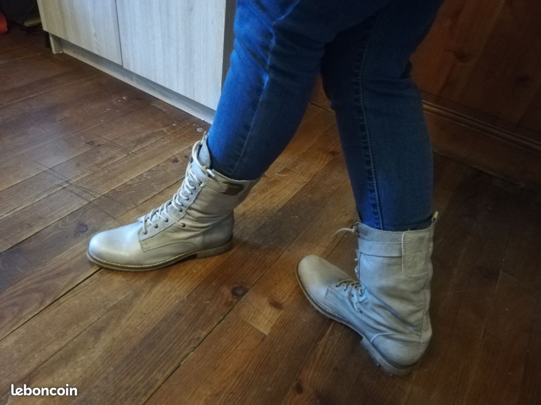 Bottines cuir T39,5 - T40 (image 3)