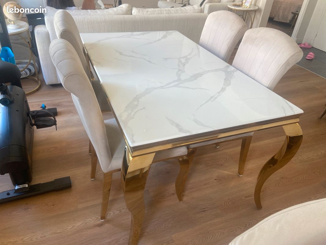 Ensemble table à manger avec 4 chaises (image 2)