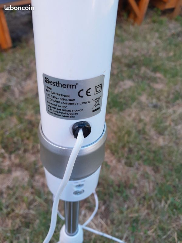 Ventilateur réglable oscillant 3 vitesses (image 3)