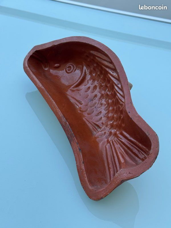 Grand moule poisson - Poterie de Soufflenheim - Arts de la table