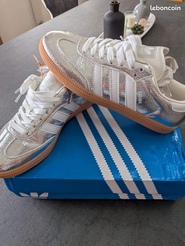 adidas gazelle silver green womens Adidas Samba (39 1/3) – sneakilystore main image 0