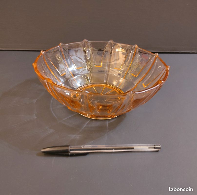 Saladier En Verre Vintage - Bon état