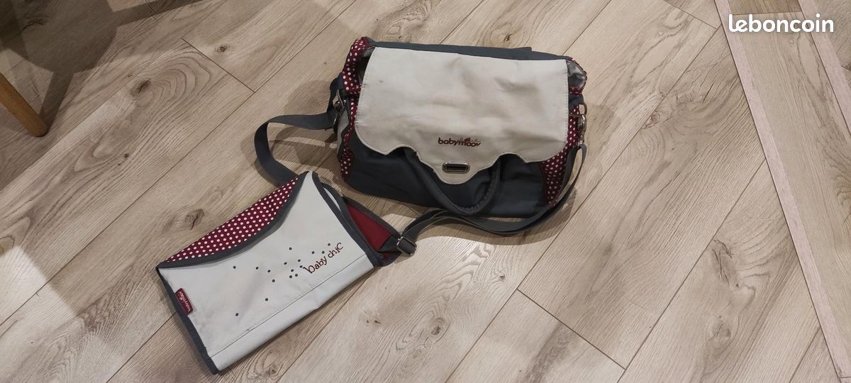 Sac à langer Baby Style Gris Rouge de Babymoov Équipement bébé