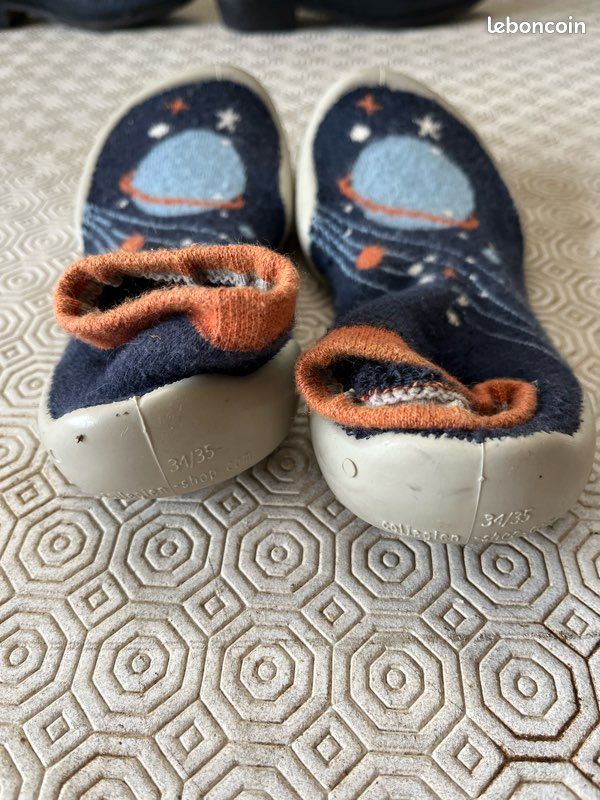 Chaussons Le Collégien Garçon 34/35 très chaud Chaussures
