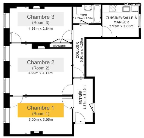 Appartement a louer paris-11e-arrondissement - 1 pièce(s) - 14 m2 - Surfyn