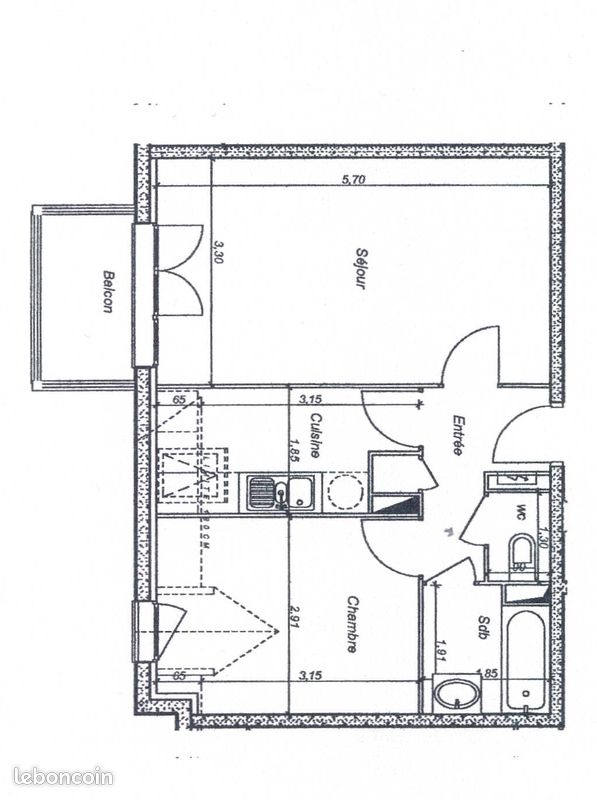 Appartement 2 pièces 42 m² · à Brie-Comte-Robert · 42 m² · 770 €