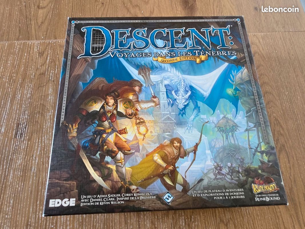 Jeu De Plateau Descent : Voyage Dans Les Ténèbres - Édition 2009 (Complet, Très Bon état)