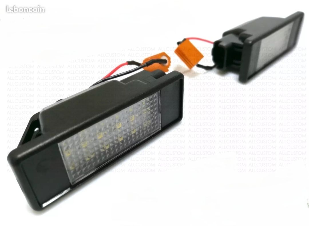 2 x Modules Eclairages led blanc puissant ampoules lumiere plaque immatriculation pour MERCEDES vito viano W639 2003-2014 109 111 115 119 120 122 123 126 3.0 3.5 V6 AMG brabus (image 3)