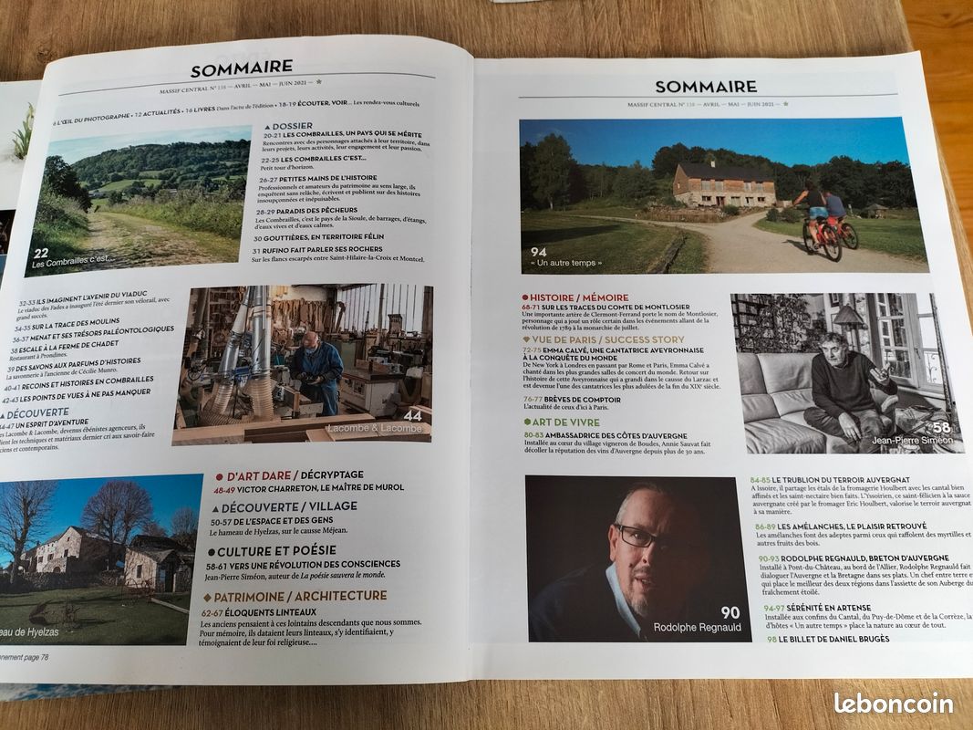 Lot magazines Massif Central Livres