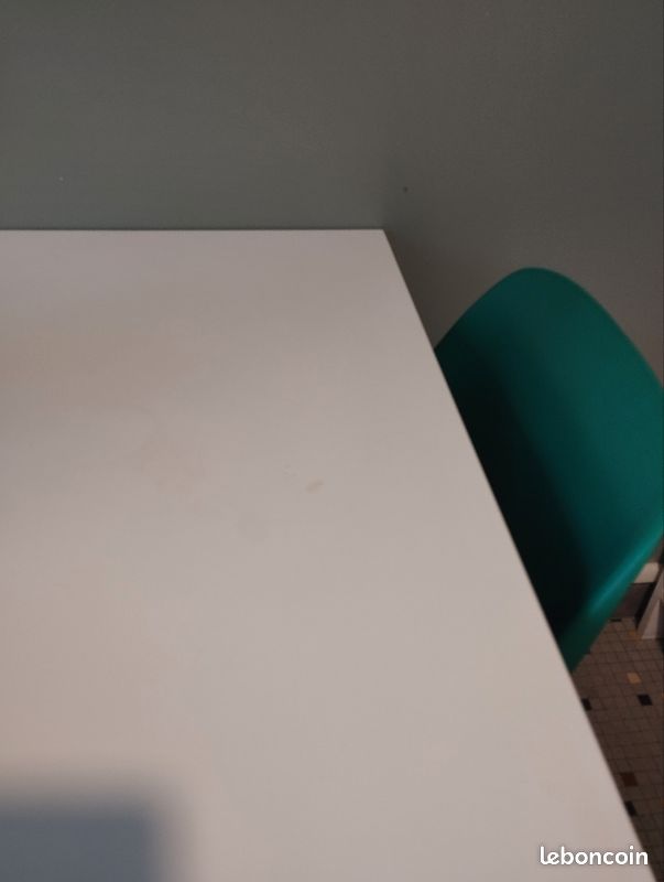 Table blanche 85x150cm avec rallonge (image 5)