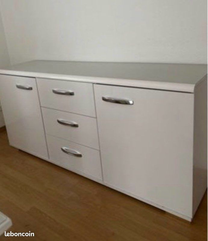 Propre, utilisé meuble de rangement longueur 190 largeur 50 cm hauteur 86 cm largeur intérieur du tiroir 56 longueur intérieure du tiroir 40 profondeur 18 cm 700 (image 1)