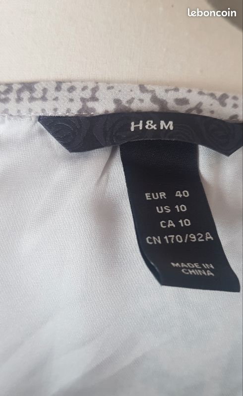 Haut voilage H&M taille 40 (image 4)