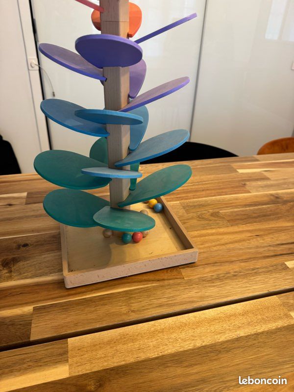 Arbre à musique | éducatifs interactifs en bois arc-en- Circuit pour billes Arbre musical pour | Pour garçons et filles préscolaire éducation à la