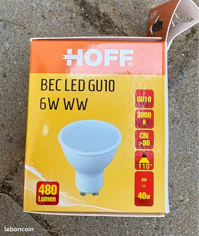 Ampoules led GU10 neuves blanc chaud (image 1)