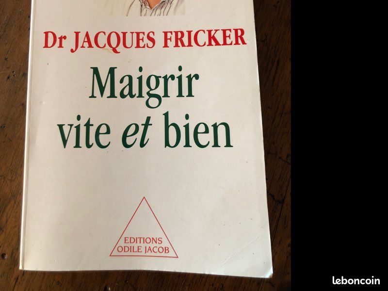 Livre Maigrir vite et bien Docteur Jacques Fricker (image 1)