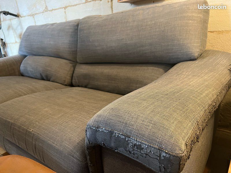 Canapé gris poltron et sofa (image 3)