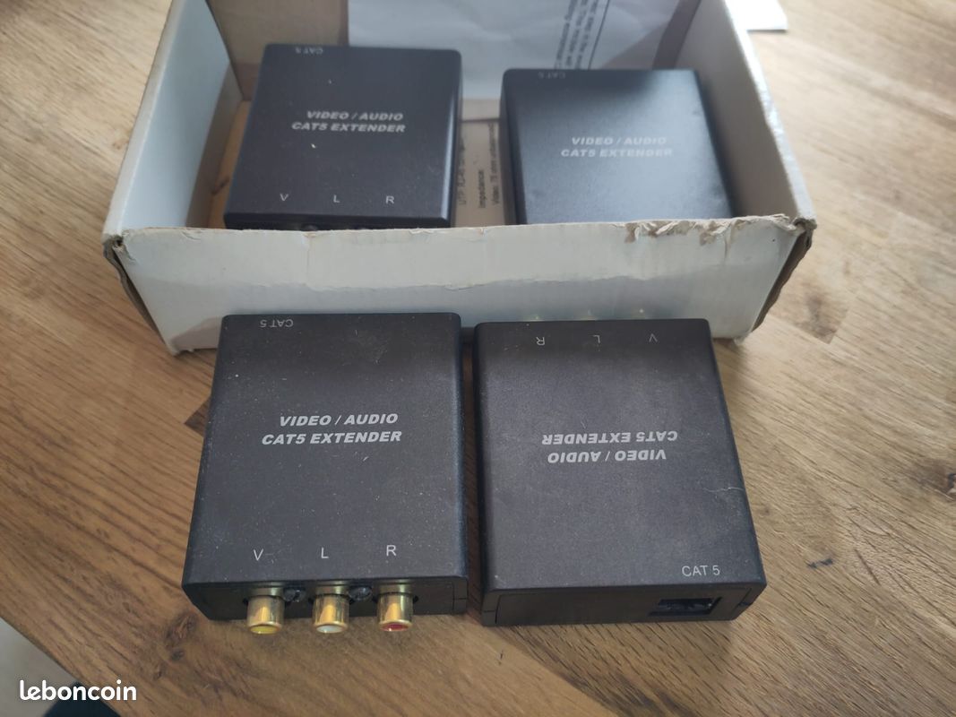 Paire d'extender Video/Audio CAT5 x2 (image 1)