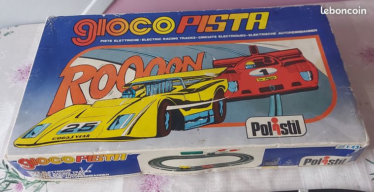Coffret Circuit Polistil 33301 1/43 – Vintage, Pour Pièces Ou Restauration (A VOIR)