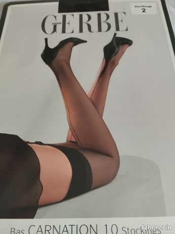 Bas Jarretière GERBE FUTURA 40 Deniers Coloris Chocolat. Taille 3 - 9½. Stay-ups - Foto 7